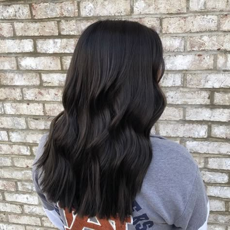 All Dark Hair, Sleek Dark Brown Hair, Going Dark Hair, Cute Asian Haircuts For Women, All Over Color Brunette Brown Hair, Long Dark Hair With Dimension, Dark Natural Hair Colors, Rich Dark Brown Hair Color Short, Dark Brownish Black Hair