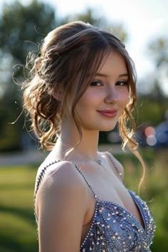 Medium Hairstyle Formal, Haïr Style For Graduation, Hair Do Graduation, Graduate Hairstyle, Hairstyle For Formal Event, Hairstyle For Prom Night, Debut Hairstyles, Hair For Graduation, Hairstyles For Parties