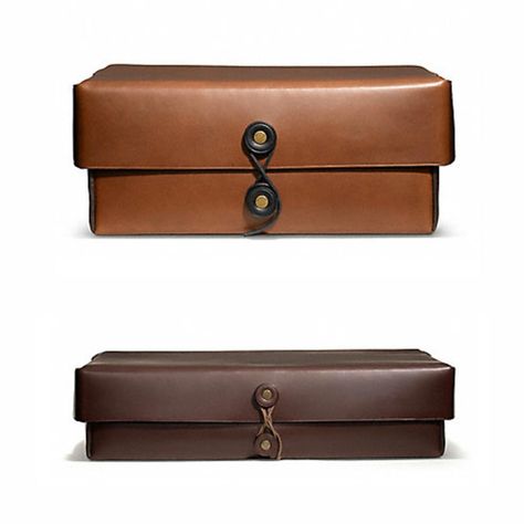 Coach Bleecker Leather Boxes. Leather Interior Design, Desk Clutter, Leather Tray, Leather Ideas, Leather Box, Leather Crafts, Leather Gifts, Leather Projects, Tissue Box Covers