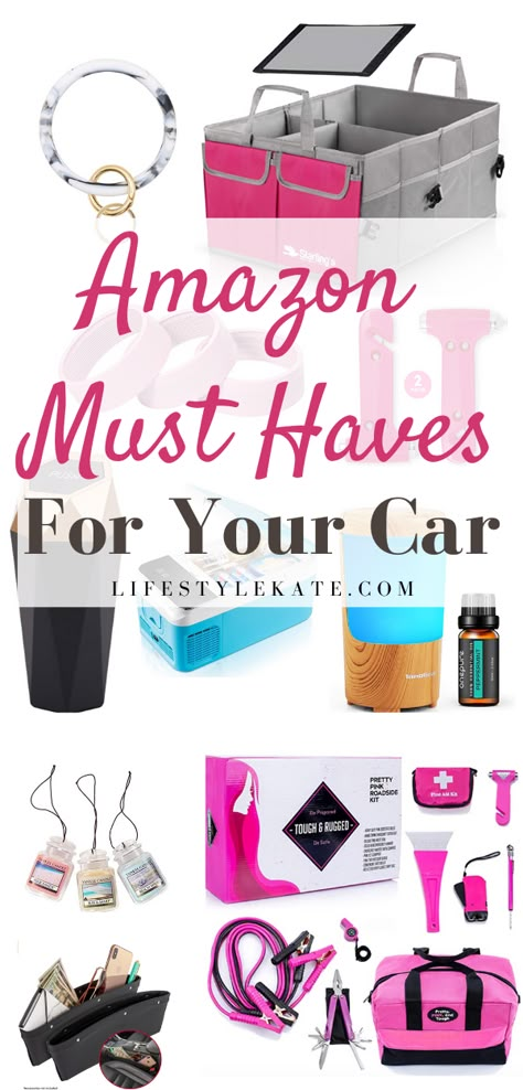 Amazon must haves for your car, amazon must haves, amazon finds, things to buy on amazon, amazon must haves women, amazon must haves 2020, amazon must haves teen, things to get on amazon, amazon must haves under $5. Car Must Haves, Car Emergency Kit, New Car Accessories, Amazon Must Haves, Car Accessories For Girls, Girly Car, Car Essentials, Pajero Sport, Cute Car Accessories