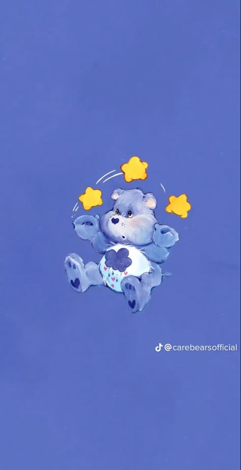 Care Bear Lockscreen, Grumpy Care Bears Aesthetic, Care Bears Lockscreen, Grumpy Care Bear Wallpaper, Grumpy Bear Wallpaper, Grumpy Care Bear, Sunshine Bear, Care Bears Vintage, The Care Bears