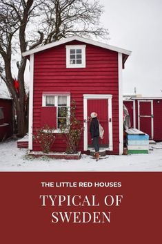 Swedish Home Exterior, Swedish House Exterior, Red House Exterior, Unique Paint Colors, Swedish Houses, Red Houses, Swedish Home, Swedish Cottage, Sweden House