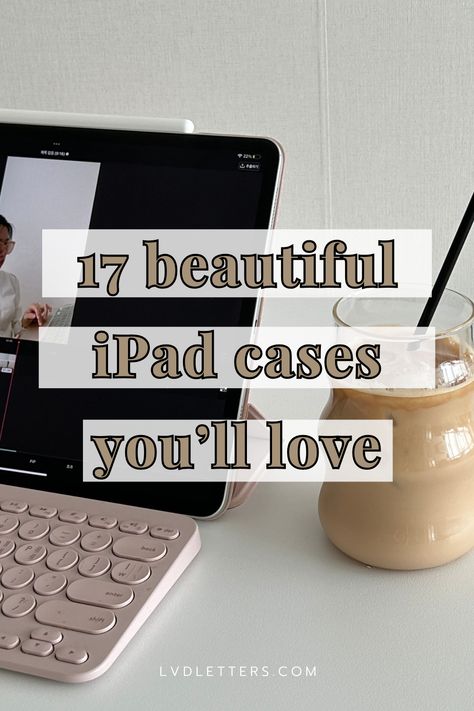 These are the cutestttt iPad cases for new ipads! Ipad Pro Case With Keyboard, College Ipad Setup Aesthetic, Ipad For College Student, Cool Ipad Cases, Ipad Mini Case Aesthetic, Ipad Uses Ideas, Ipad Necessities, Ipad Pro Case Aesthetic, Ipad Aesthetic Case