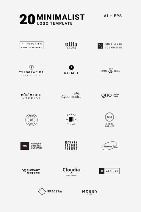 Free 20 minimal vector logo templates can be used to create your own logo design or logos for your clients. Rock Logo Design Ideas, Alphabet Logo, Logos Vintage, Create Logo, Inspiration Logo Design, Minimal Logo Design, Logo Design Free, Logo Design Ideas, Logo Label