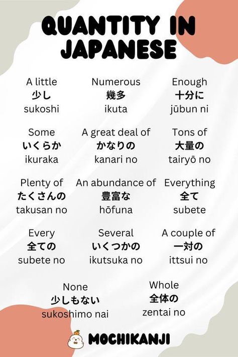 Nihongo for beginner (Basic Japanese learning) | ## Top 20 Japanese Quantifiers and Basic Conversation Starters: | Facebook Japanese Beginner, Japanese Notes, Japanese Basic, Japanese Vocab, Learn Japanese Beginner, Japan Kanji, Japanese Conversation, Japanese Alphabet, Japan Language