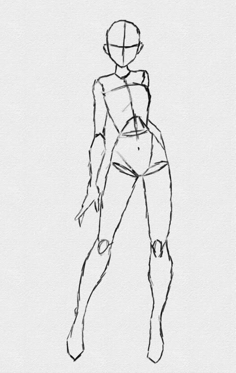 Sketch Poses Female Anatomy Reference, Standing Looking Down Pose Reference, Standing Straight Pose Drawing, Pose Sketches Female, Female Pose Anime, Bunny Outfit Drawing Reference, Extreme Poses Reference, Waist Up Poses Reference, Drawing Pose Reference Female