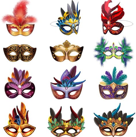 Eye Makeup Rhinestones, Mardi Gras Mask Template, New Orleans Painting, Makeup Rhinestones, Mardi Gras Photos, Mardi Gras Party Decorations, Art Face Painting, Masquerade Prom, Carnival Parade