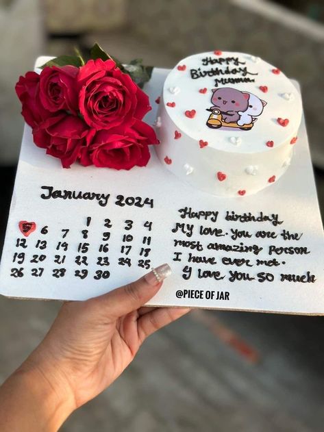 Husband Birthday Decorations, Calendar Cake, Birthday Cake For Boyfriend, Anniversary Cake Designs, Cake For Boyfriend, Happy Anniversary Cakes, Birthday Cake For Husband, Dad Birthday Cakes, Cake For Husband