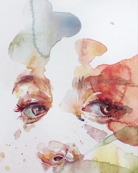 Agnes Cecile Watercolor, Agnes Cecile Art, Agnes Cecile, Watercolor Practice, Watercolour Portrait, Drawing Anatomy, Buddha Painting, Watercolour Inspiration, Eye Painting