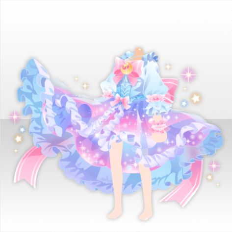 Pop'n Space | CocoPPa Play Wiki | Fandom Clothes For Ocs, Cute Anime Outfits, Alien Hat, Black Friday Promo, Event Quotes, Magical Girl Outfit, Adventure Outfit, Cocoppa Play, Anime Dress