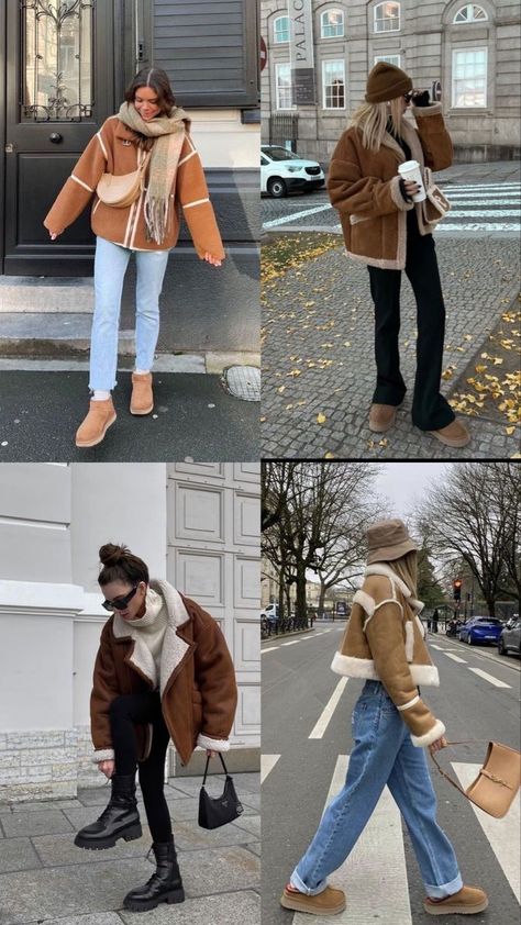 Autumn Coats 2023, Autumn And Winter Coats 2023, Brown And Beige Winter Outfit, Fall Winter 2023 2024 Outfits, Cream Fleece Outfit, Winter Style 2024 Women, Winter Boots Outfits 2024, 2024 Fall Boots, Ideas Outfit Invierno