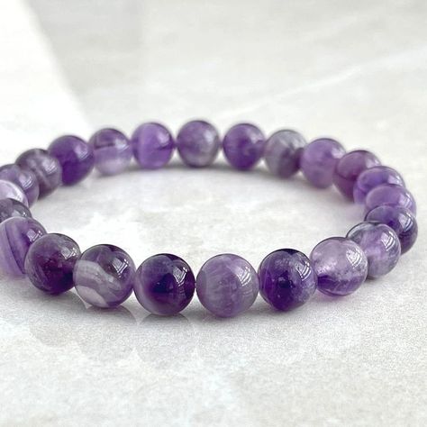 Amethyst Bracelet Available at Mirani Agate Contact on +918200039627 or Click here :- https://wa.me/918200039627 #amethyst #amethystjewelry #amethystcrystal #amethyststone #amethystgemstone #amethystbracelet #amethystbeads #bracelet #braceletstacks #braceletlover #braceletsoftheday #explorepage #trending #explore Amethyst Beaded Bracelet, Shambala Bracelet, Amethyst Bracelet Beads, Beaded Braclets, Stretchy Beaded Bracelet, Slide Bracelet, Chevron Amethyst, Crystal Healing Bracelets, Crystal Beads Bracelet