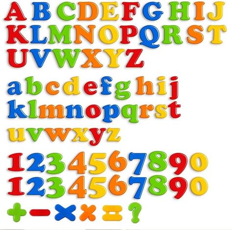 Coogam Magnetic Letters Numbers Alphabet Fridge Magnets Colorful Plastic Educational Toy Set Preschool Learning Spelling Counting includes Uppercase Lowercase Math Symbols for Kids (78 Pcs) : Amazon.ca: Toys & Games Building Vocabulary, Math Symbols, Word Skills, Magnetic Letters, Fridge Door, Vocabulary Building, Fun For Kids, Basic Math, Magnet Set