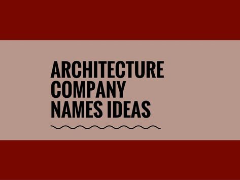 Managing your own architecture firm is hard, and while pretty much every architect starts with a strong idea of the type of firm.To successfully complete project skills also.A Creative name is the most important thing of marketing. Check here creative, best Architecture Company names ideas Architectural Firm Names Ideas, Project Names Ideas Architecture, Architecture Names Ideas, Architecture Company Name Ideas, Architect Firm Name Ideas, Interior Design Firm Names Ideas, Interior Design Names Ideas, Firm Names Ideas, Architecture Company Logo