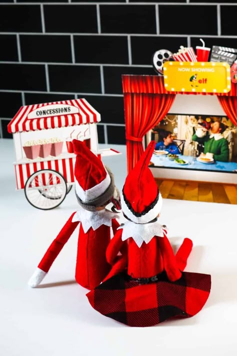 Elf Scene Ideas, Elf On The Shelf Drive In Movie, Elf Movie Elf On The Shelf, Elf On The Shelf Elf Movie, Selfie Elf On The Shelf, Elf On The Shelf Movie Night Printable, Elf On The Shelf Scenes, Elf On The Shelf Movie Scenes, Elf On The Shelf Movie Night Ideas