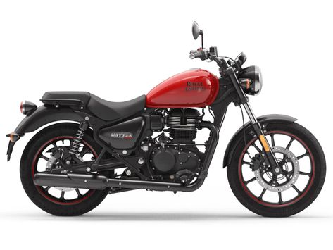 As an air/oil-cooled cruiser, the new 2021 Royal Enfield Meteor 350 takes on the liquid-cooled competition in the beginner cruiser category. Royal Enfield Meteor 350, Indian Bike, Royal Enfield Meteor, Meteor 350, Triumph Street Twin, Neo Retro, Bike Prices, My Ride Or Die, Enfield Classic