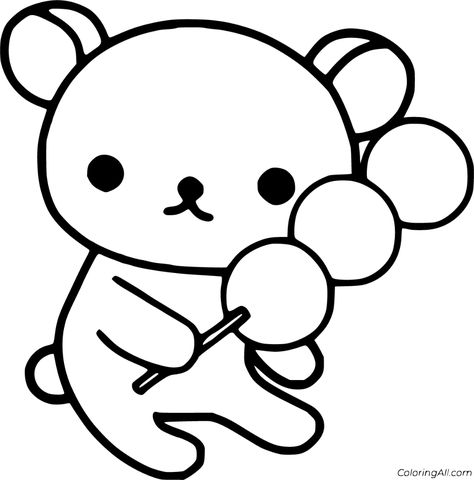 9 free printable Rilakkuma coloring pages in vector format, easy to print from any device and automatically fit any paper size. Rilakkuma Coloring Pages, Sanrio Coloring Pages Printable, Kawaii Coloring Pages Free Printable, Fashion Coloring Pages, Hello Kitty Book, Coloring Pages Easy, Kawaii Coloring Pages, Hello Kitty Colouring Pages, Space Coloring Pages