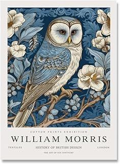 Amazon.ca : William Morris Poster Hedgehog Bedroom Decor Aesthetic, Wall Decor For Office, Illustration Botanique Vintage, Bird Watercolor Art, Flower Posters, William Morris Poster, William Morris Wallpaper, Owl Posters, William Morris Patterns