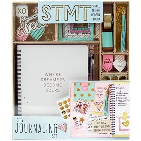 STMT DIY Journaling Set by Horizon Group USA * Check out the image by visiting the link. (This is an affiliate link) Diary Inspiration, Journal Colorful, Journaling Set, Diy Journaling, Travel Journaling, Adventure Journal, Journaling Kit, Glitter Tape, Tassel Bookmark