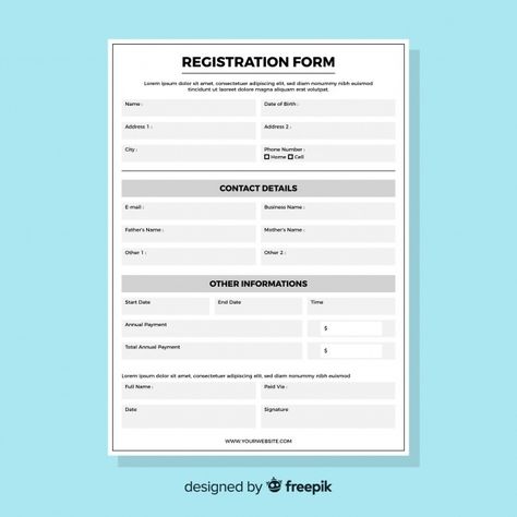 Registration form Free Vector | Free Vector #Freepik #freevector #design #template #office #work Writing Letter Of Recommendation, Online Registration Form, Accounting Books, School Certificates, Project Presentation, Free Vector Illustration, Registration Form, Online Registration, Letter Of Recommendation