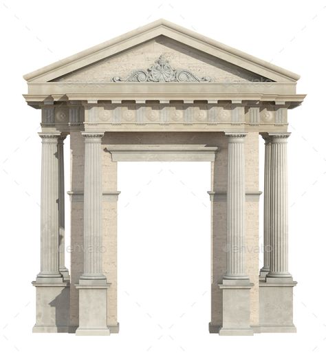 Digital Graphics Art, Modern Tropical House, Architecture Classic, Doric Column, Neoclassical Design, Brutalism Architecture, Marble Arch, Neoclassical Architecture, Roman Columns