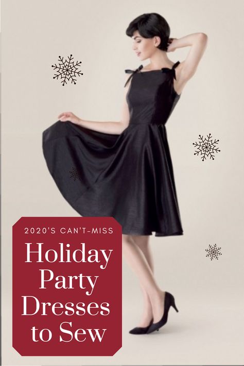 Formal holiday dresses, casual holiday dresses, and semi-formal holiday dresses. Patterns for you to create a head turning outfit for any holiday party. Christmas Party Dress Pattern, Christmas Dress Sewing Pattern, Formal Christmas Party Dress, Simple Christmas Dress, Formal Christmas Party, Party Dress Pattern, Holiday Formal Dresses, Head Turning Outfits, Trash To Couture