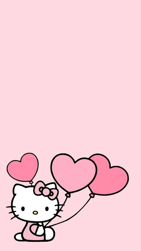 Hello Kitty Wallpaper Birthday, Hello Kitty Pictures Image, Pink Heart Wallpaper Iphone, Hello Kitty Pink Aesthetic, Pink Hello Kitty Wallpapers, Hello Kitty With Heart, Pink Hello Kitty Wallpaper, Hello Kitty Hearts, Hello Kitty And Her Friends