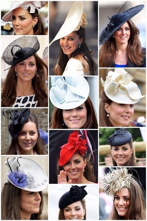 It's the Hat! Melbourne Cup Fashion, Kate Middleton Style Outfits, Kate Middleton Hair, Princess Katherine, Principe William, Kate And Meghan, English Royalty, Diana Fashion, Princess Kate Middleton