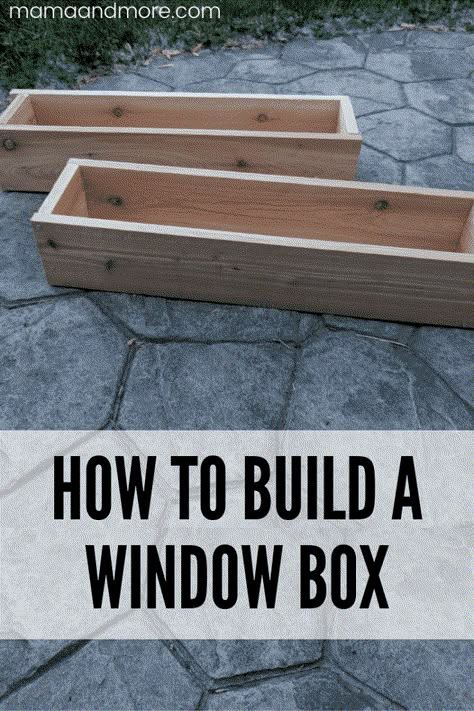 Diy Window Box Planter, Diy Window Box, Build A Window, Wooden Window Boxes, Cedar Window Boxes, Wooden Flower Boxes, Window Boxes Diy, Window Planter, Box Window