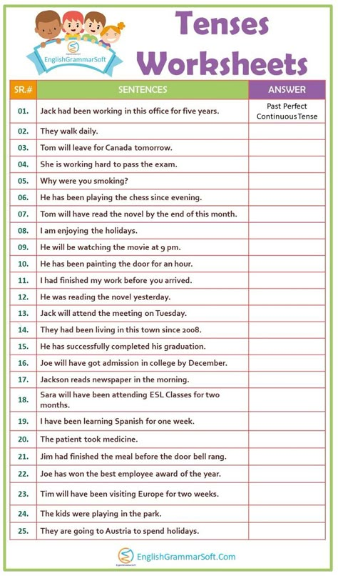 Tenses Worksheet (Mixed Tenses Exercise) English Tenses Exercises, Tenses Worksheet, Simple Present Tense Worksheets, Tenses Exercises, Free Printable Alphabet Worksheets, All Tenses, Tenses English, English Tenses, English Grammar Exercises