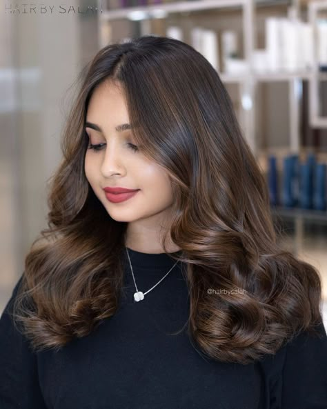 Chestnut Brown Balayage | Dubai based Hair Colorist | To book your appointment call or Whatsapp us at +971556165769 #chestnuthair #brownhair #chocolatehair #brownhaircolor #dubaisalon #dubaihair #dubaihaircolor #haircoloristdubai #dubaihairdresser #haircolorideas #haircolorspecialist Chestnut Brown Balayage, Hazelnut Hair Color, Coffee Hair Color, Hazelnut Hair, Coffee Brown Hair, Brown Hair Inspiration, Chestnut Brown Color, Chestnut Brown Hair, Coffee Hair