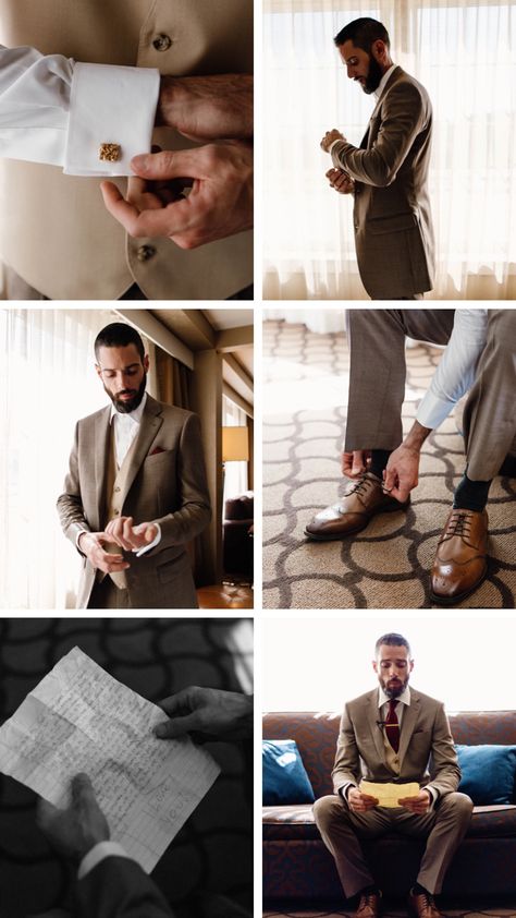 Groom getting ready. Wedding day in Tomales, Ca. Rocio Rivera Photography Wedding Groom Getting Ready, Wedding Photography Preparation, Groomsmen Pictures Getting Ready, Groomsmen Photo Poses, Wedding Prep Photo Ideas, Grooms Men Photos, Wedding Day Shots, Groom Getting Ready Poses, Getting Ready Groom Photos