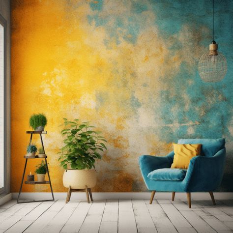 How to Sponge Paint Your Walls Like a Pro - HearthandPetals Sponge Painting Walls Ideas, Diy Wall Pattern, Painting Walls Ideas, Ombre Painted Walls, Sponge Painting Walls, Sponge Paint, Ombre Paint, Wall Painting Living Room, Walls Ideas