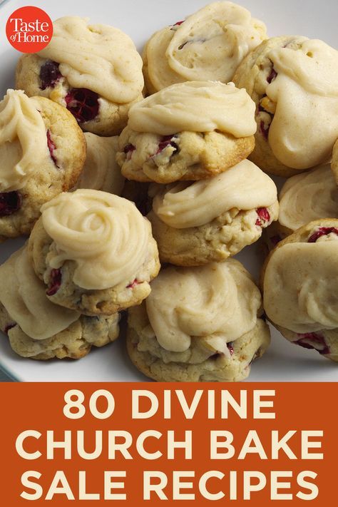 Cookie Bake Off Ideas, Easy Recipes For Bake Sales, Baked Good Ideas For Bake Sale, Desserts For Auction Bake Sale, Bake Auction Ideas Desserts, Cookies For Potluck, Easy Bake Sale Cookies, How Sweet Eats Recipes, Fun Bake Sale Ideas