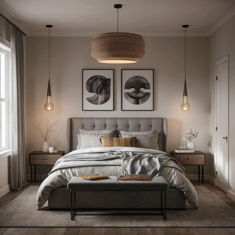 13 Creative Small Bedroom Lighting Ideas to Brighten Your Space 1 Bedroom Light Placement, Pendant Lights Beside Bed, Hanging Lights Above Bed, Bed Side Lighting Ideas, Bedroom Lighting Ideas Ceiling Small Rooms, Small Bedroom Lighting Ideas, Small Bedroom Lighting, Lights Above Bed, Hanging Bedside Lights