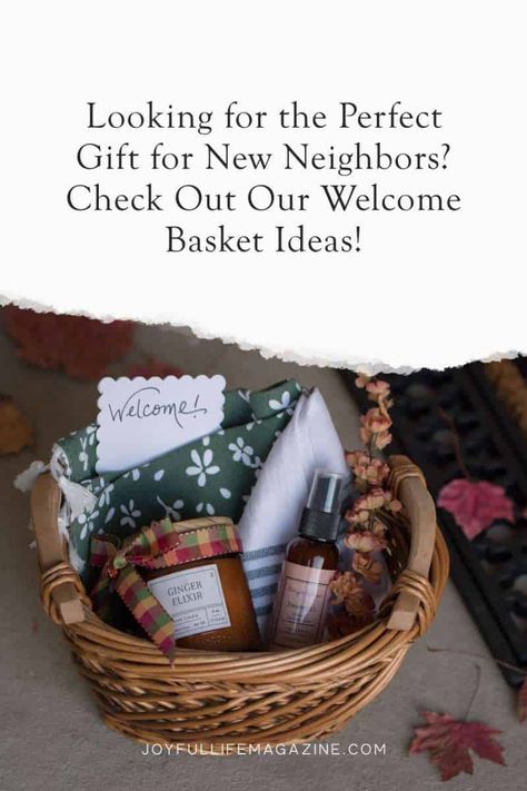 Gift For New Neighbor Welcome, Neighbor Welcome Basket, Tenant Gift Basket, Welcome Gifts For Neighbors, Gift Basket For New Neighbors, Welcome New Neighbors Gift, Gifts For New Neighbors Welcome, Welcome To Neighborhood Gift Ideas, Welcome To The Neighborhood Gift Ideas