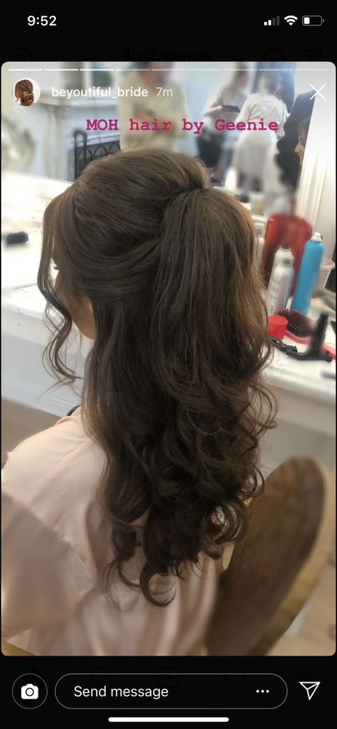 Hair Half Up Half Down Quince, Quinceanera Hairstyles For Medium Hair, Straight Hairstyles Quince, Quince Hair Medium Length, Sweet Sixteen Hairstyles For Short Hair, Sweet 16 Hairstyles Medium Length, Quince Court Hairstyles, Hairstyles For Damas Quinceanera Simple, Sweet 16 Short Hairstyles