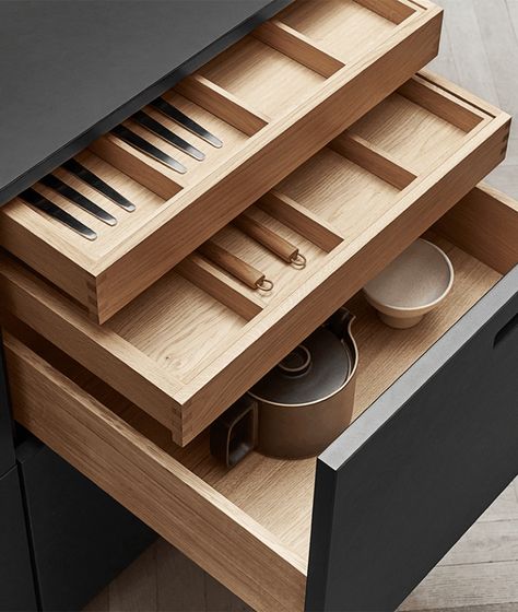 wooden drawers in cabinet-maker quality that fit with your IKEA kitchen Makeover Kitchen Cabinets, New Kitchen Cabinet Doors, Van Organization, Main Kitchen, Kitchen Cabinets Ideas, Ikea Interior, Kitchen Cabinet Organizer, Makeover Kitchen, Cabinets Makeover