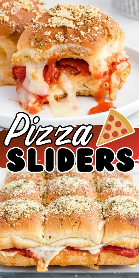 Pepperoni Pizza Sliders, Pollo Tropical, Sliders Recipes Hawaiian Rolls, Pizza Sliders, Easy Slider Recipes, Pizza Slider, Easy Slider, Hawaiian Roll, Slider Sandwiches