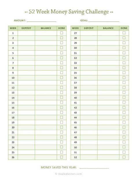 Download free printable 52 week money saving challenge. For more similar templates templates, browse our free printable library. Simply download and print them at home or office. #moneysavingchallenge 52 Week 5 Dollar Challenge Printable, 52 Weeks Saving Challenge Free Printable, Money Saving Challenge Template, Money Saving Template Free Printables, 52 Week Savings Challenge Free Printable, Weekly Savings Challenge Free Printable, 52 Week Money Saving Challenge Printable Free, Free Printable Money Saving Challenge, Free Printable Savings Challenge