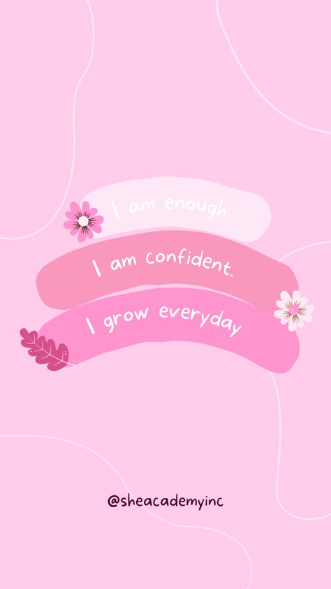 Quotes Of Affirmation For Women, Wallpaper Iphone Inspiration Positive, Wallpaper With Quotes Motivation, Quotes For Positive Mindset, Self Motivation Quotes Aesthetic, Pink Self Love Wallpaper, Pink Wallpaper Iphone Lockscreen, Love Yourself Aesthetic Wallpaper, Iphone Wallpaper Positive Affirmations