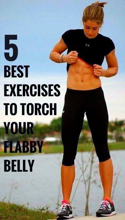 Flabby Belly, Být Fit, Simple Exercises, Best Exercises, Ab Workouts, Belly Workout, Fitness Workout For Women, Health Exercise, Stomach Workout