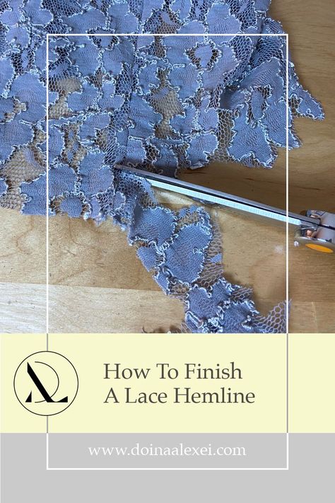 Diy Old Clothes, Lace Applique Diy, Diy Lace Trim, Lace Fabric Diy, Lace Ideas, Diy Trim, Garment Construction, Sewing Lace, Sewing Alterations