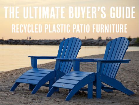 The Recycled Plastic Patio Furniture Buyer’s Guide Plastic Patio Furniture, Patio Set Up, Plastic Outdoor Furniture, Plastic Garden Furniture, Terrace Tiles, Wood Inspiration, Splash Images, Outdoor Wood Furniture, Wood Patio Furniture