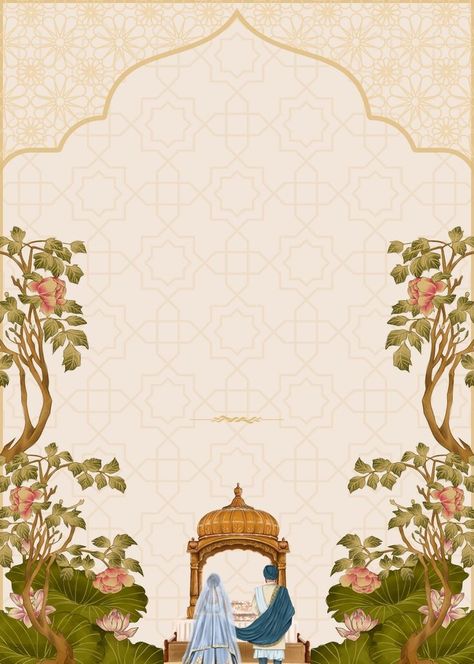 Wedding Invites Background, Wedding Card Traditional, Indian Bride Illustration Art, Wedding Invites Traditional, Wedding Invites Templates, Traditional Wedding Cards Indian, Wedding Pattern Design, Wedding Card Design Indian Background, Indian Wedding Card Background