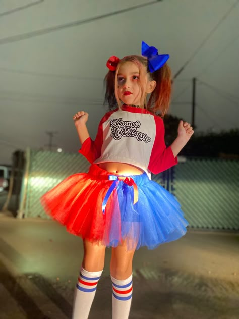 Diy Harley Quinn Costume For Kids, Tutu Halloween Costumes, Harley Quinn Costume Kids, Harley Quinn Kids, Girls Harley Quinn Costume, Harley Quinn Costume Diy, Harley Quinn Disfraz, Joker Halloween Makeup, Diy Girls Costumes