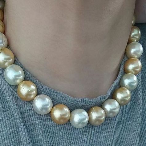 ANNIE CASE FINE JEWELRY on Instagram: "Have been hunting for a big size golden and white south sea strand ? 
14-16.1mm White and Golden south sea pearls . Exceptional lustrous. Perfect round. Minor blemished .
Dm for inquiries.
@anniecasepearl 
.
.
.
.
.
.
.
YS240618WSN57500
#pearl#pearls#pearljewelry#pearllover#lovepearls#pearladdict#finejewelry#jewelryaddict#jewelryaddiction#anniversarygift#giftforher#birthdaygift#pearlnecklace#southseapearls#goldpearls#southseapearlnecklace#anniecasepearl" Golden Pearl Necklace, South Sea Pearl Necklace, Golden South Sea Pearls, Queen Dress, Pearl Design, Sea Pearl, Sea Pearls, South Sea Pearls, South Seas