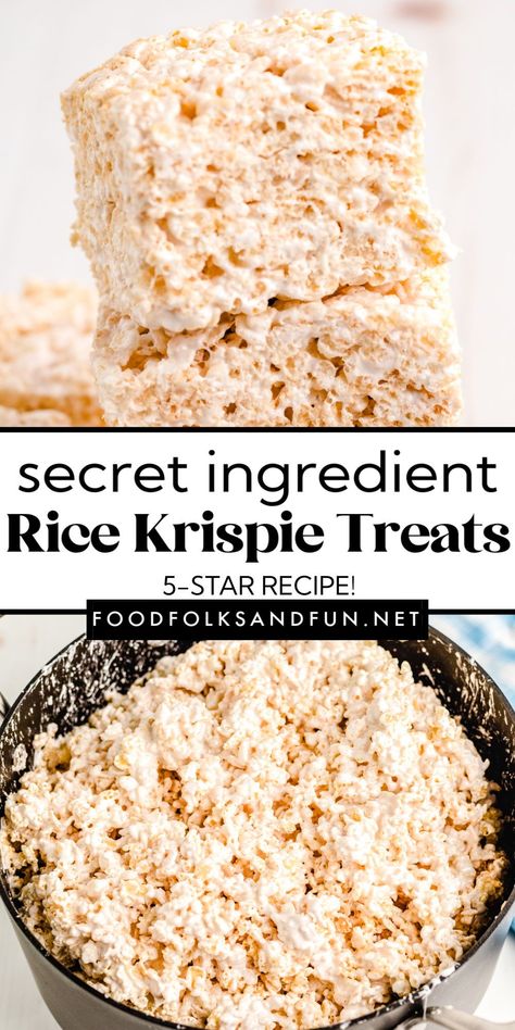 Whether you’re making marshmallow cream rice krispie treats for a potluck, a birthday, an after-school snack, or to indulge in a gooey marshmallowy delight, this recipe will impress. Classic Rice Krispie Treats, Microwave Rice Crispy Treats, Easy Rice Krispie Treats, Homemade Rice Crispy Treats, The Best Rice Krispie Treats, Rice Dinners, Best Rice Krispie Treats, Best Rice Krispie Treats Recipe, Homemade Rice Krispies