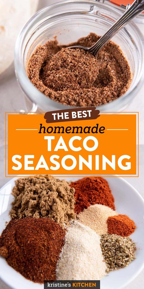 Best Taco Seasoning, Best Homemade Taco Seasoning, Make Taco Seasoning, Homemade Taco Seasoning Recipe, Spice Blends Recipes, Taco Seasoning Recipe, Spice Mix Recipes, Seasoning Recipe, Homemade Spices