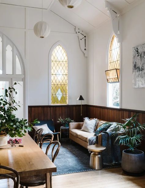 Tone Examples, Chapel Conversion, Converted Church, Church Conversions, Church Interior Design, Freedom Furniture, Modernist House, Church Interior, Country Church